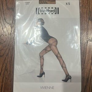 NWT Wolford Vivienne striped tights XS